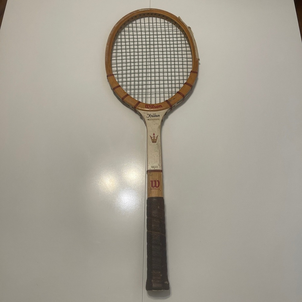 Vintage Wilson "Jack Kramer Autograph" Wood Tennis Racquet – Classic Wood Frame